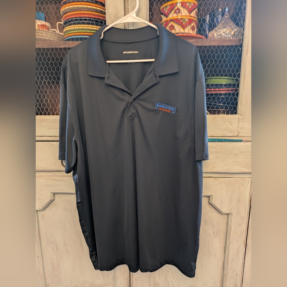 Sport-Tek Black Men's Polo Shirt- Boise State